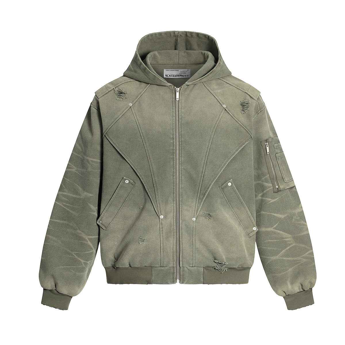 Heavy Washed Distressed Jacket