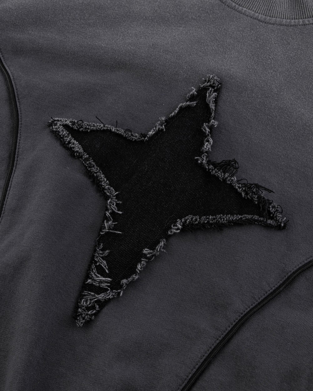 Structure Stitched 'Edge Star' Sweatshirt