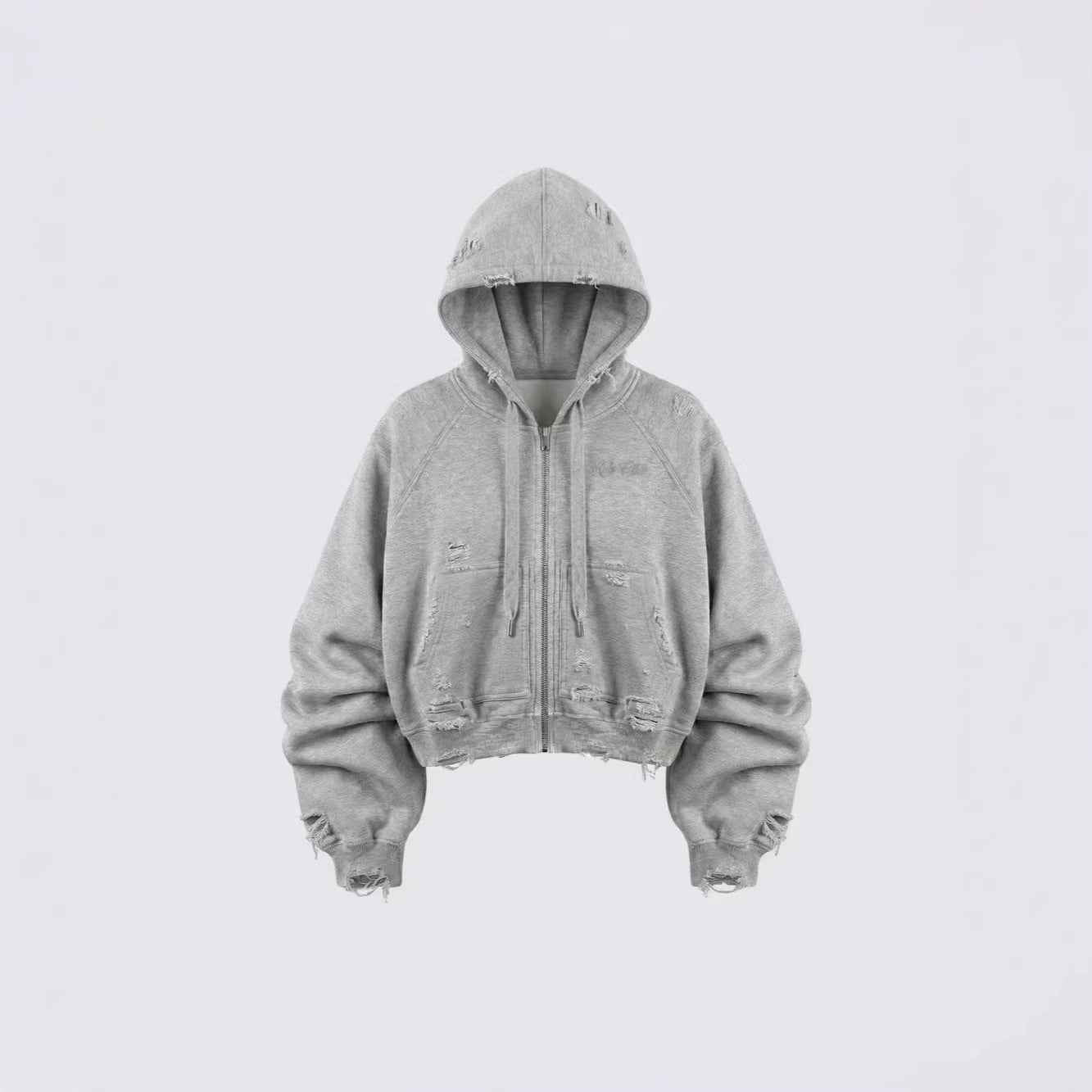 Ghost Distressed Hoodie