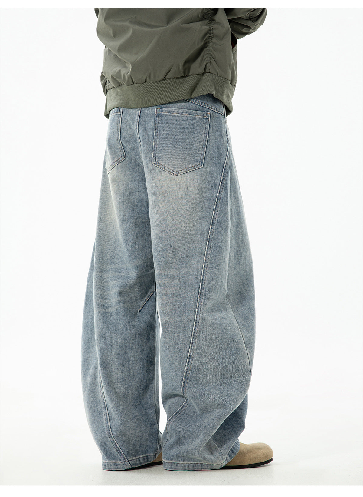 Retro Panelwork Denim Jeans