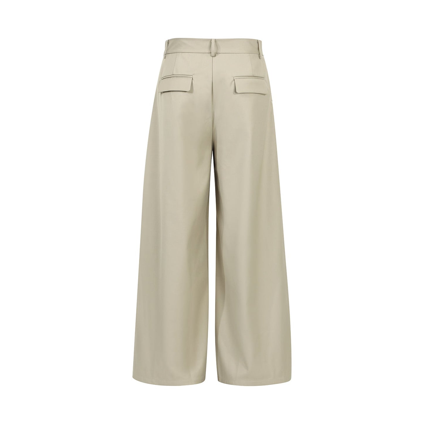 Retro Loose Pleated Deconstructed Casual Trousers