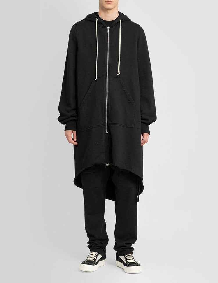 Dark Hooded Long Jacket