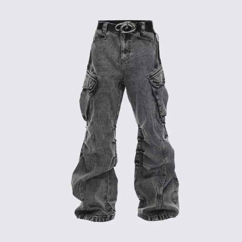 Baggy Washed Cargo Pants