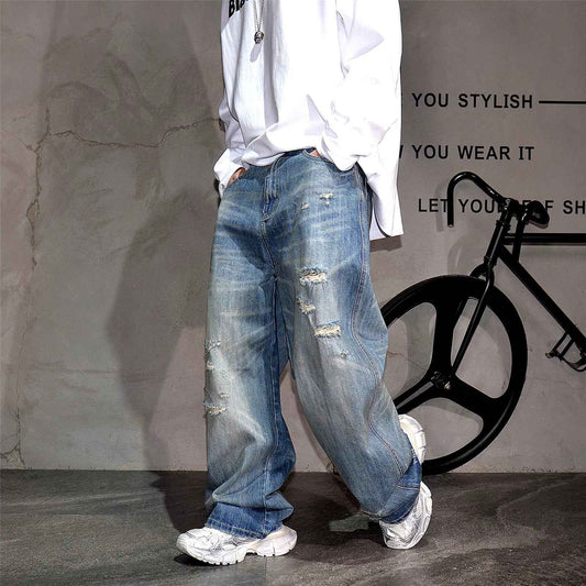Drift Distressed Jeans - Vintage Blue