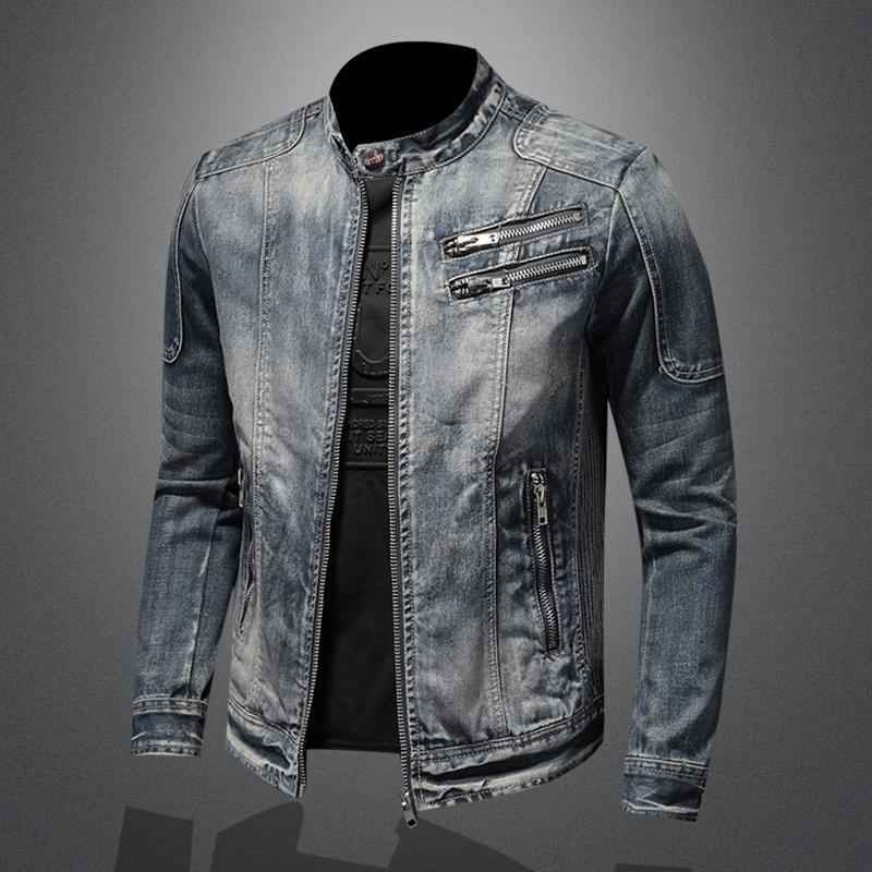 SK1 Denim Biker Jacket