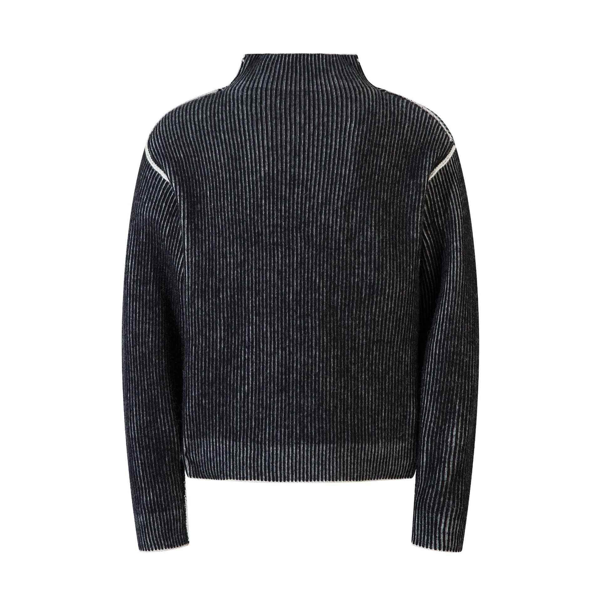 Reversible Retro Turtleneck Sweatshirt