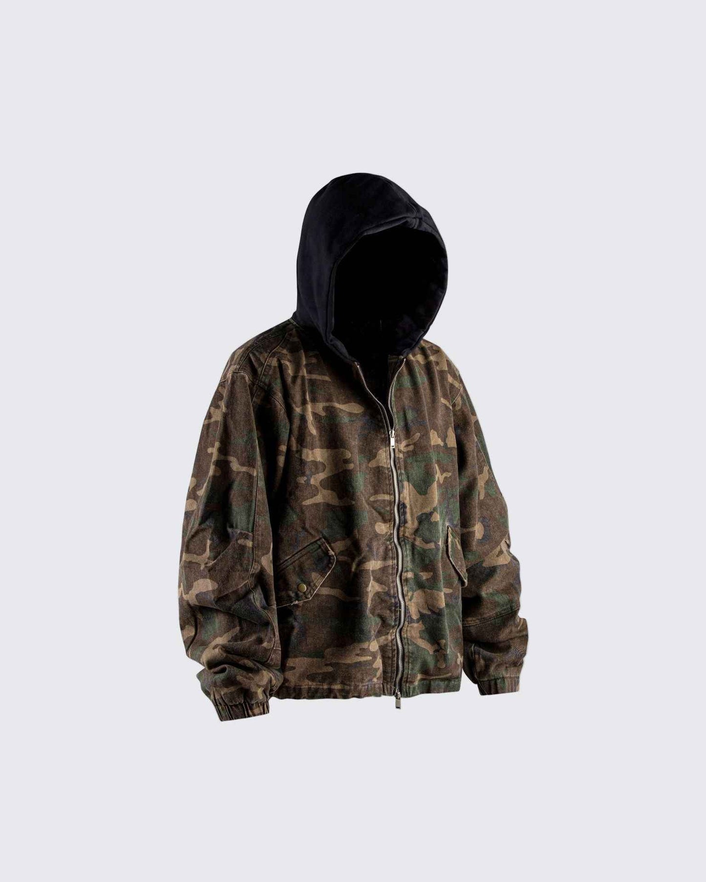 Phantom Camo Hood Denim Jacket
