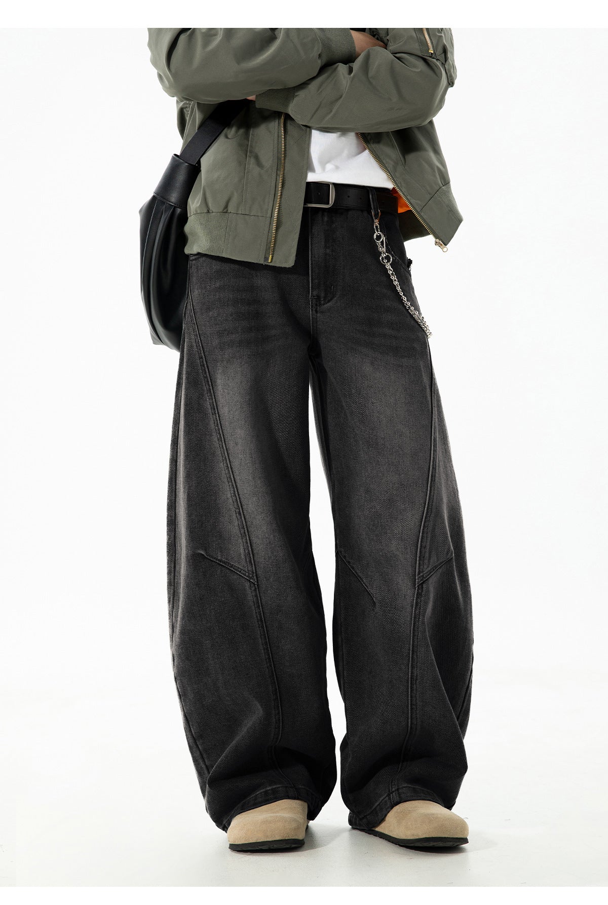 Retro Panelwork Denim Jeans