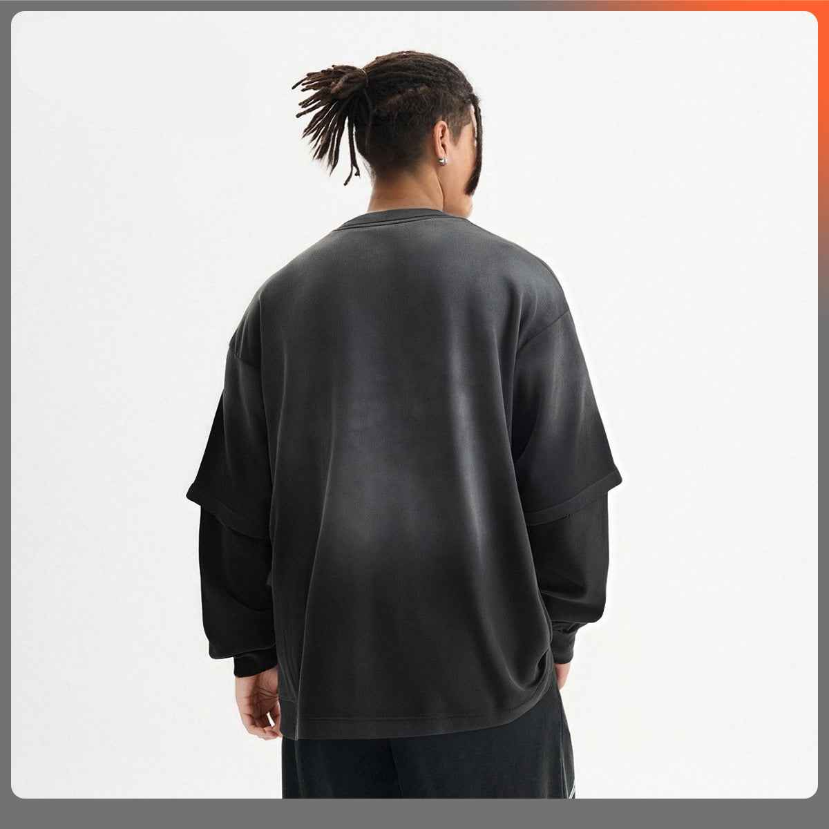Gradient TwoPiece Long Sleeve Top