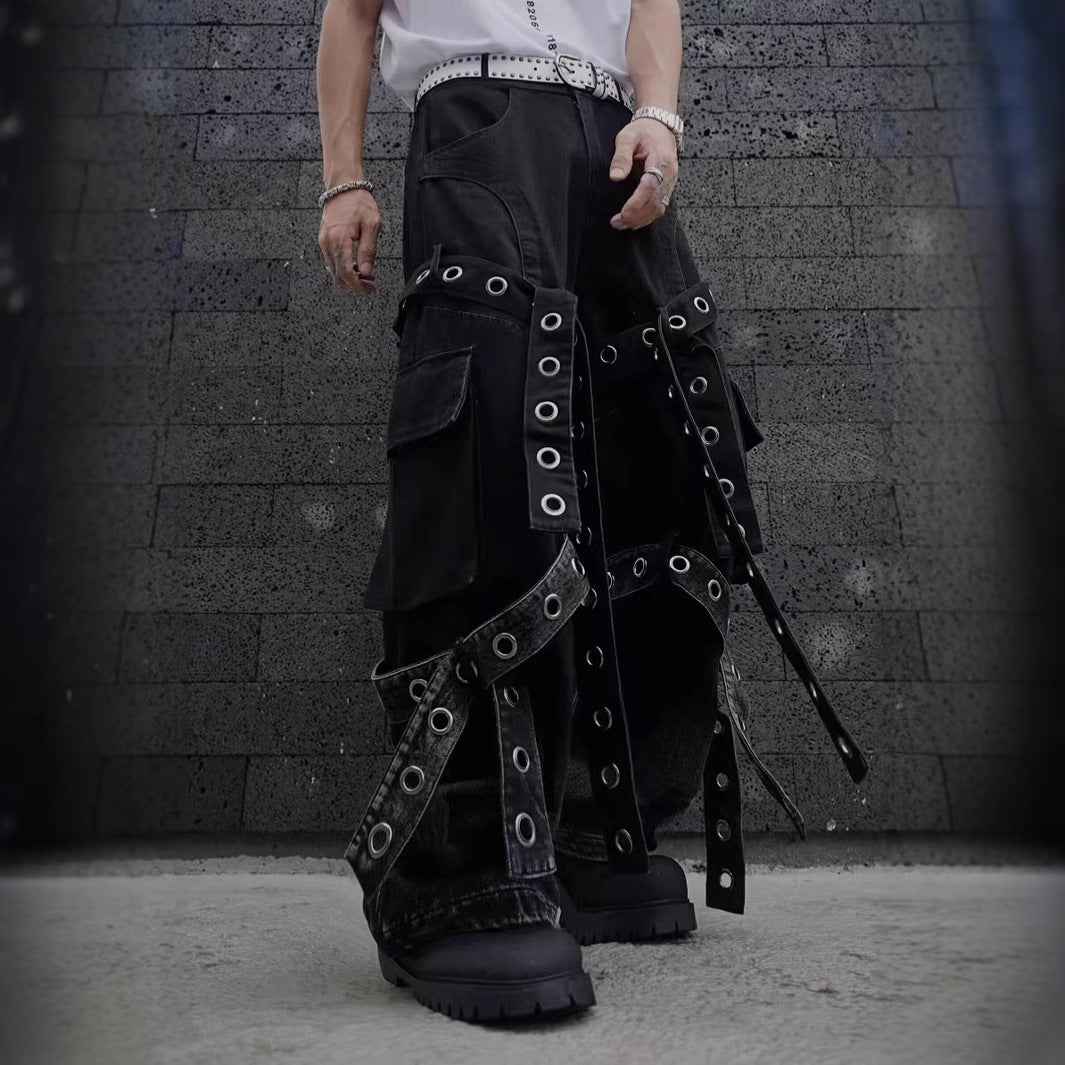 Heavy Punk Wide-Leg Pants