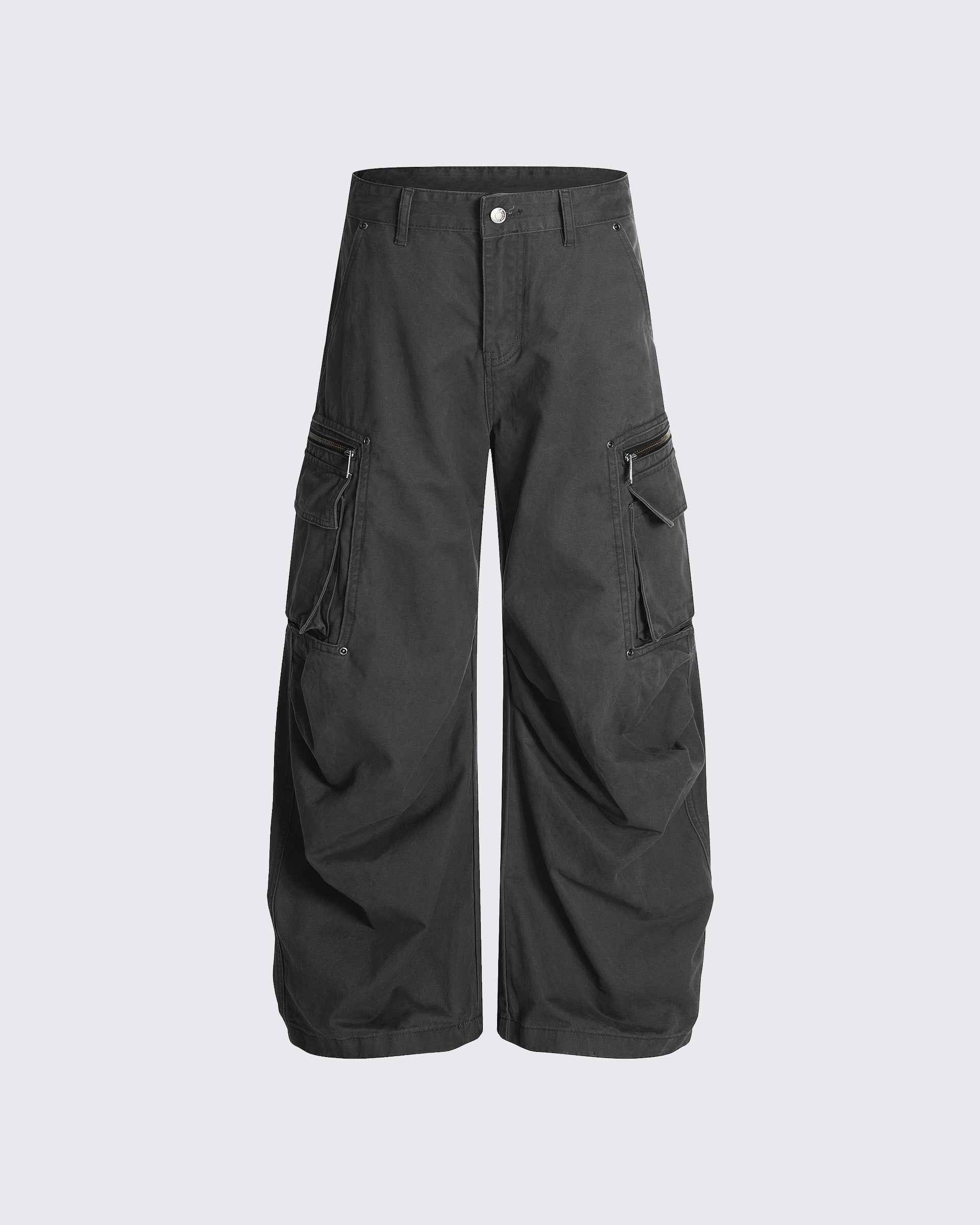 Retro Deconstructed Relaxed Fit Utility Pants