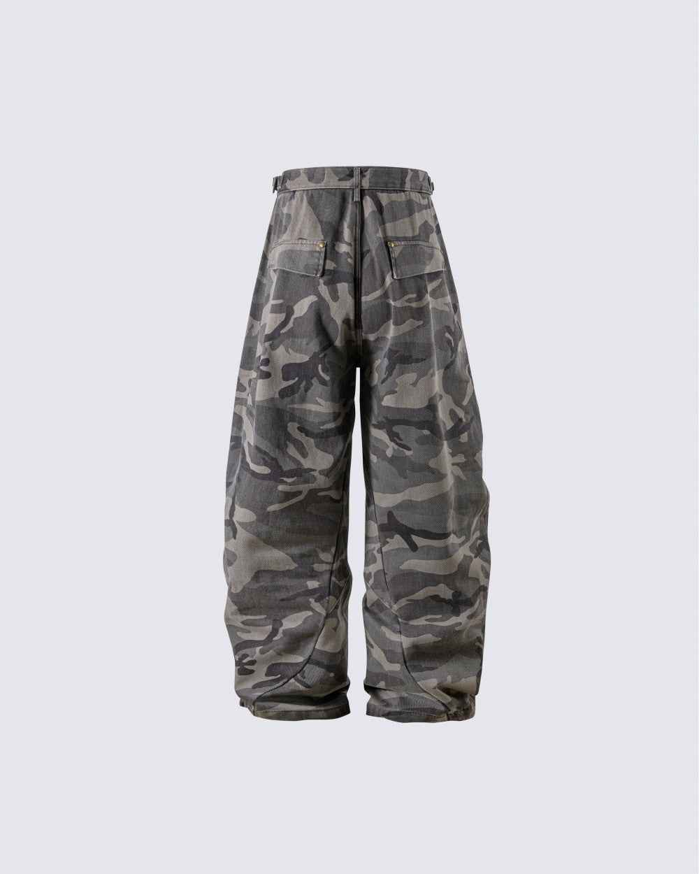 Baggy Ash Grey Camo Jeans
