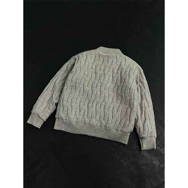 Heavyweight Knit Fleece Jacket