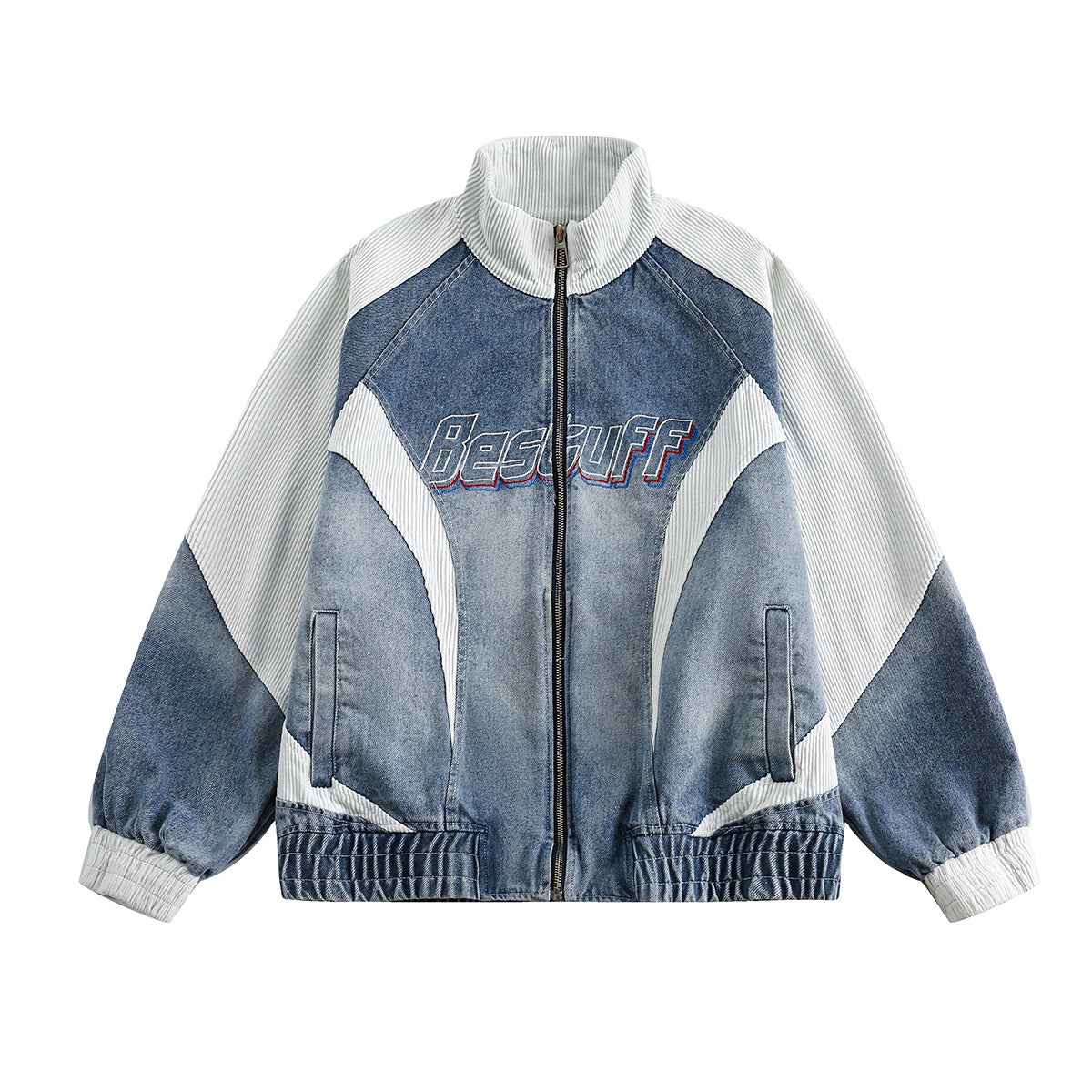 Retro Biker Splicing Jacket