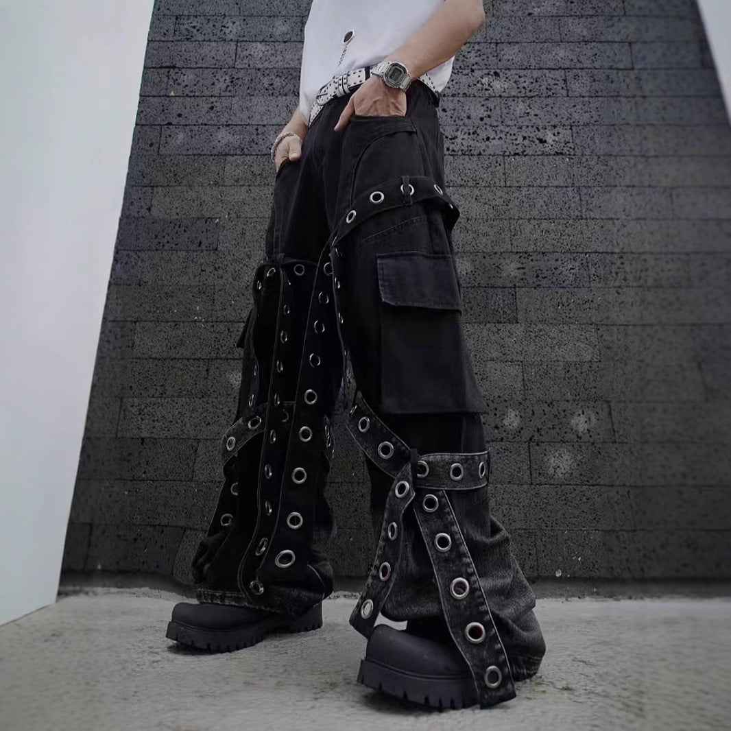 Heavy Punk Wide-Leg Pants