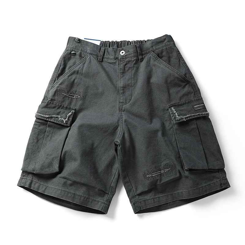 Urban Distressed Camo Shorts
