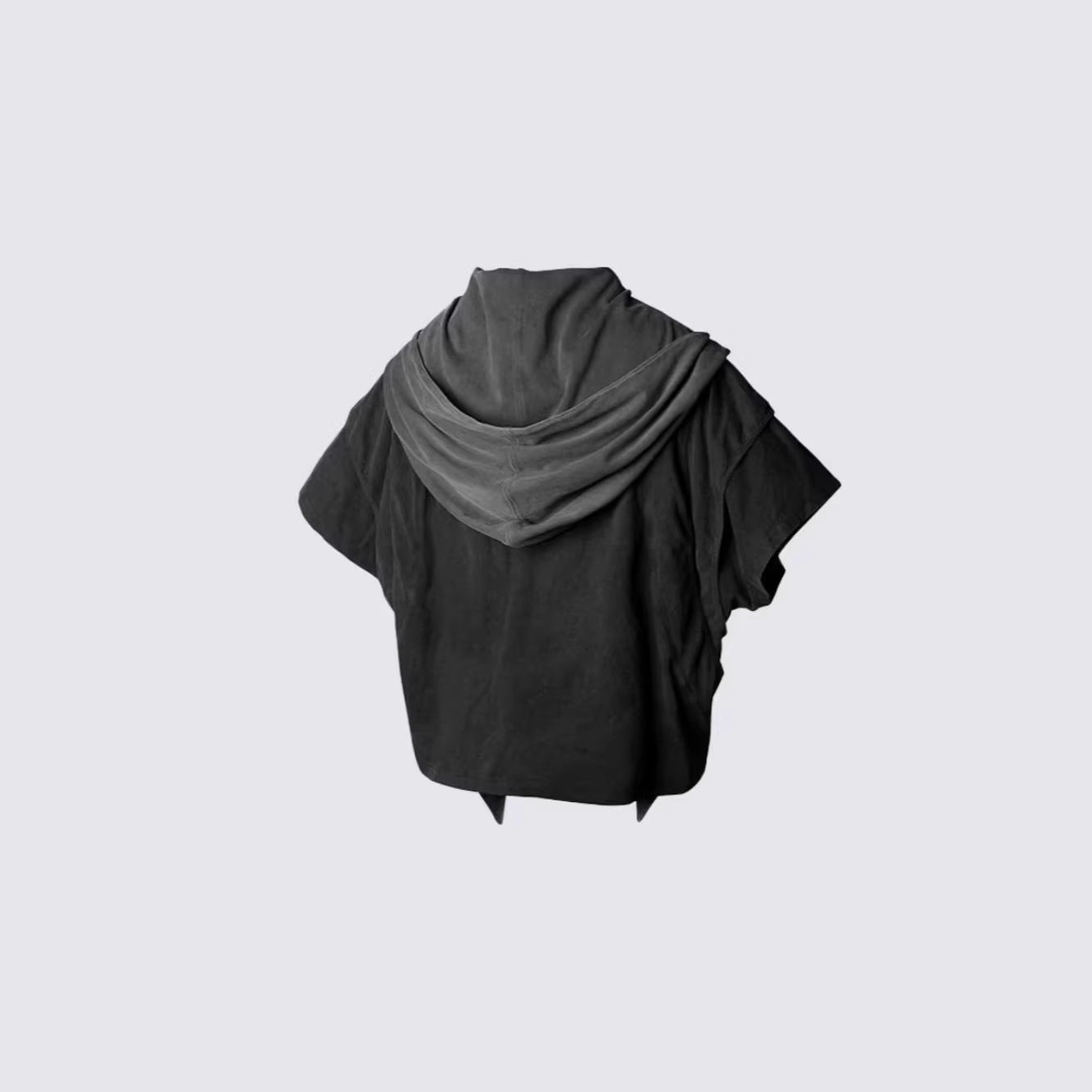 Two Piece Distressed Hooded T-Shirt