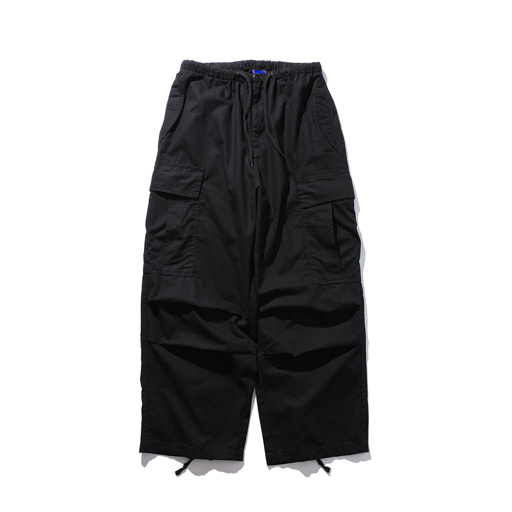 Loose Fit Cotton Baggy Cargo Pants