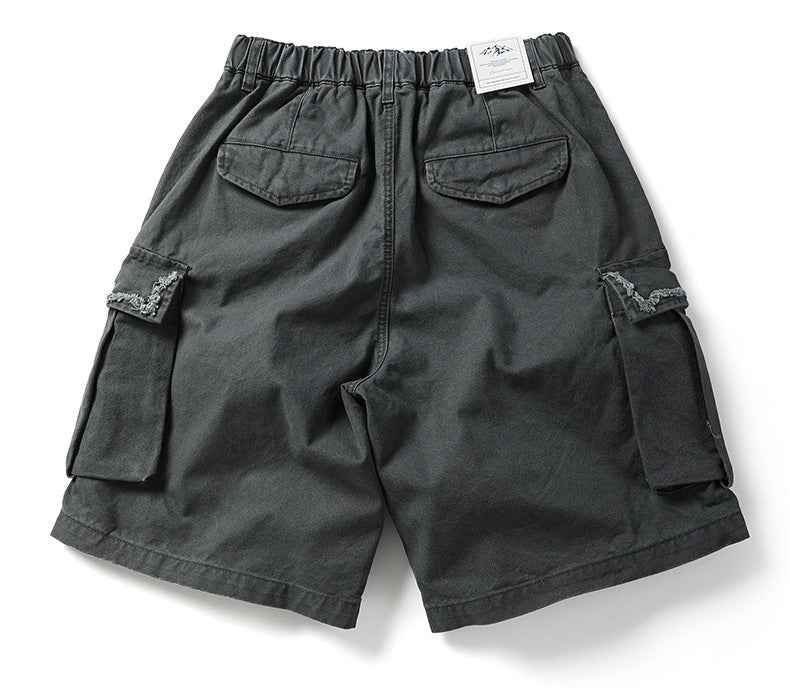 Urban Distressed Camo Shorts