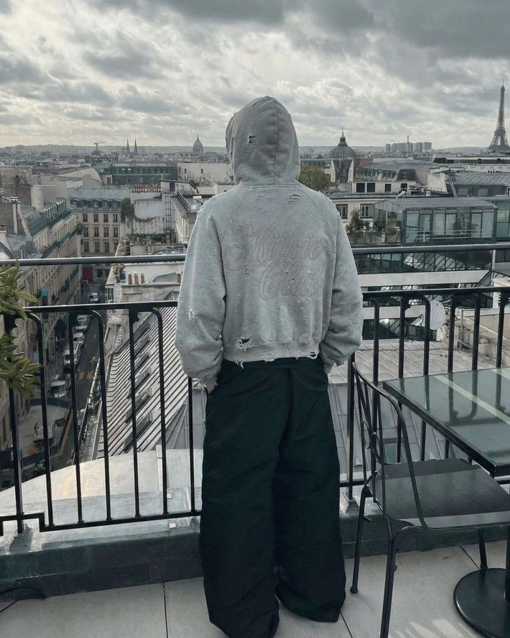 Ghost Distressed Hoodie