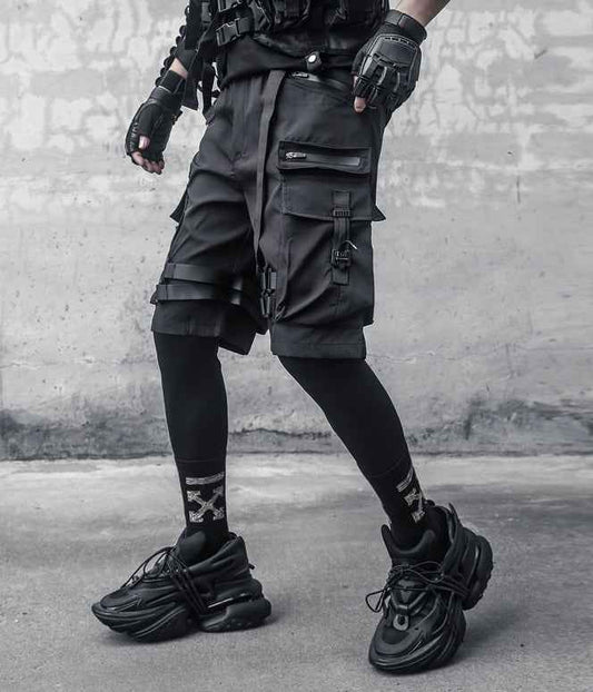 IBS429 Paratrooper Matte Black Shorts
