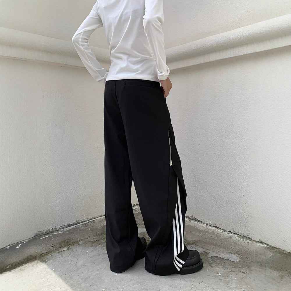 Street SP1 Relaxed Fit Stripe Wide Leg Joggers