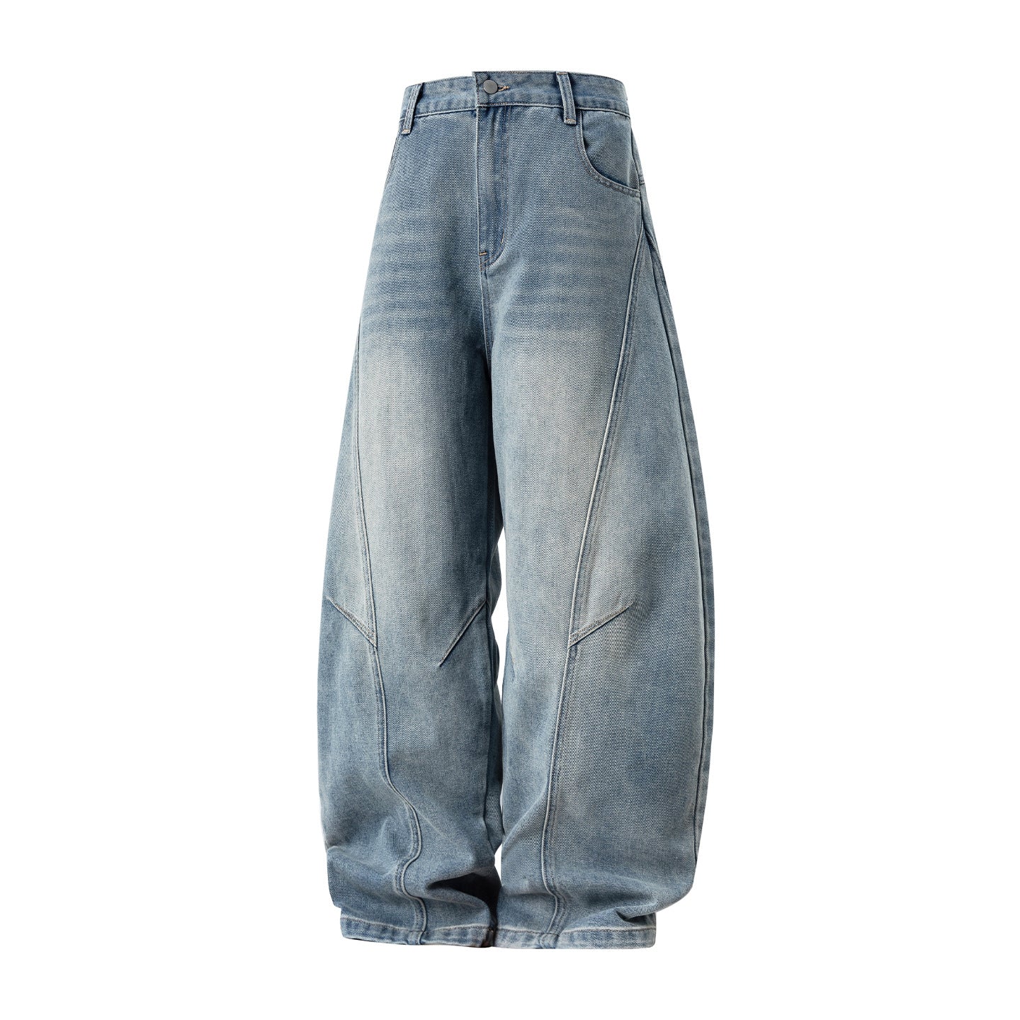 Retro Panelwork Denim Jeans