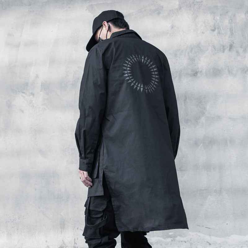 Black Long Overshirt Jacket