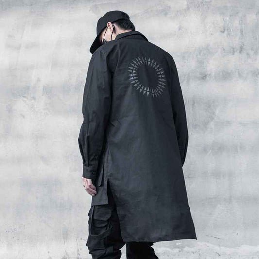 Black Long Overshirt Jacket