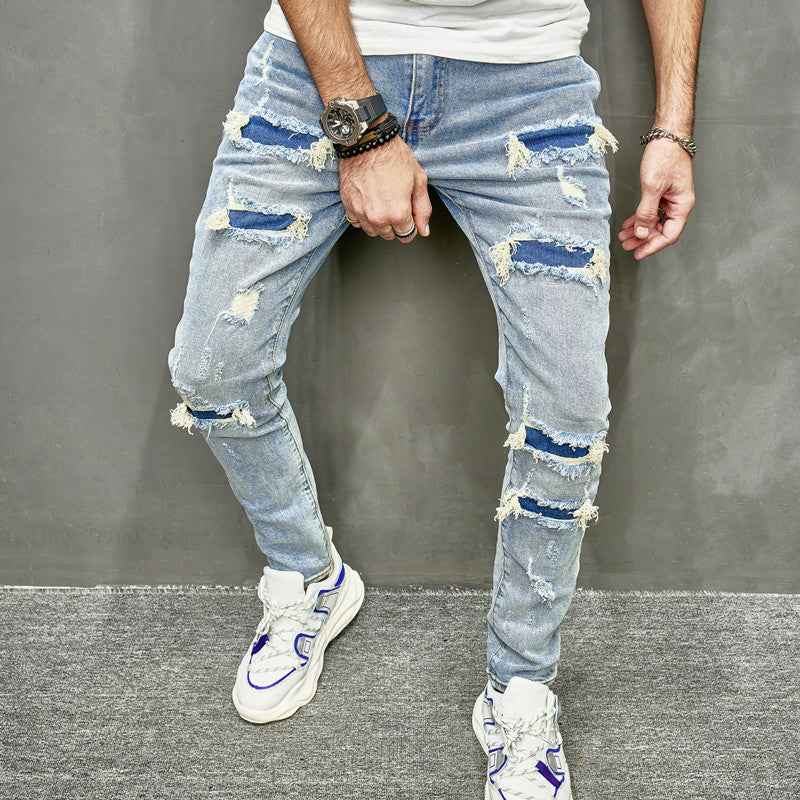 Distressed HighStreet Blue Skinny Jeans