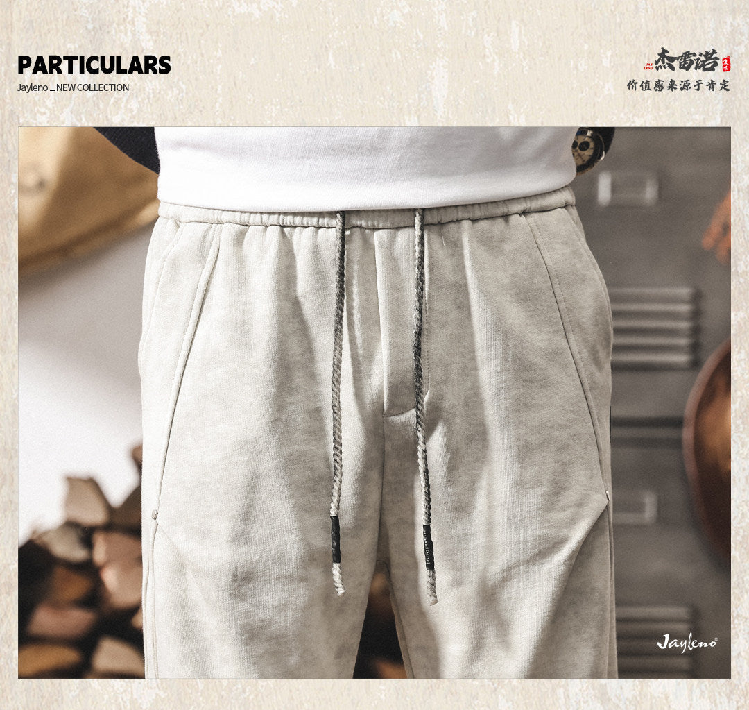 Washed Straight Leg Joggers