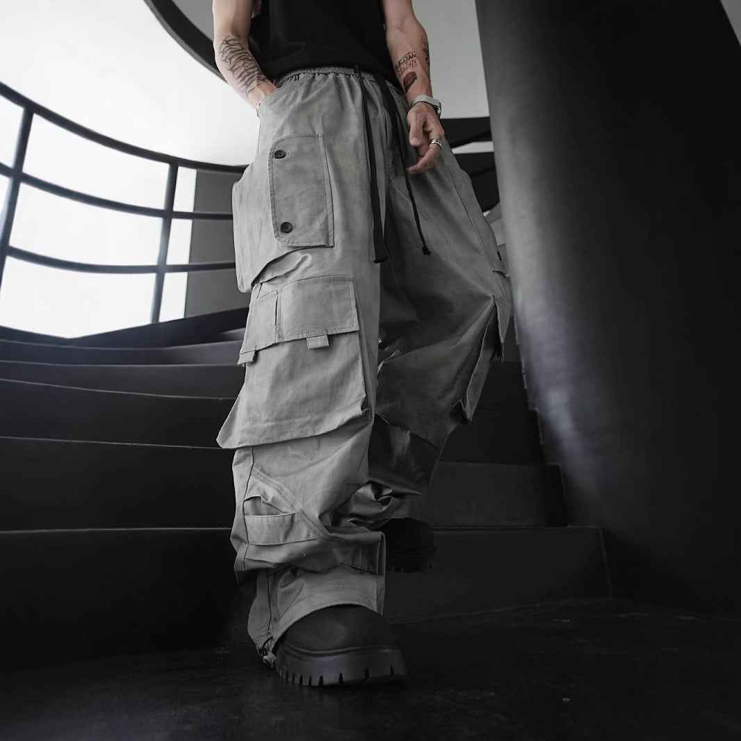 Baggy Lightweight Khaki Cargo Pants