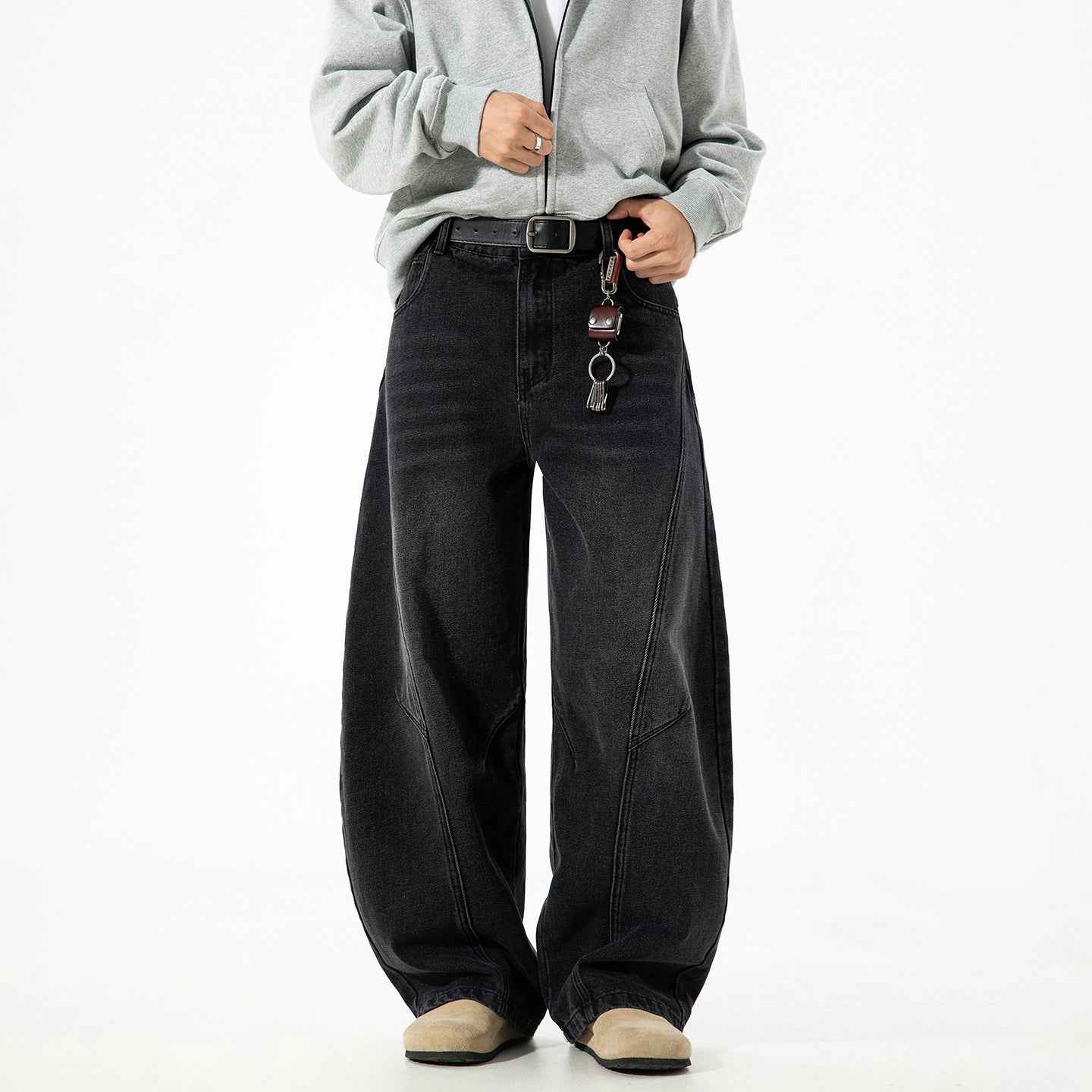 Retro Panelwork Denim Jeans
