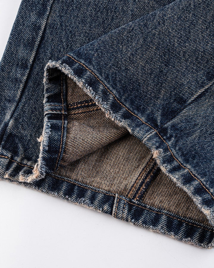 Baggy Loose Fit Blue Panel Jeans