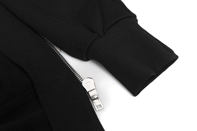 Dark Hooded Long Jacket