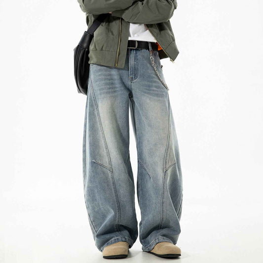 Retro Panelwork Denim Jeans