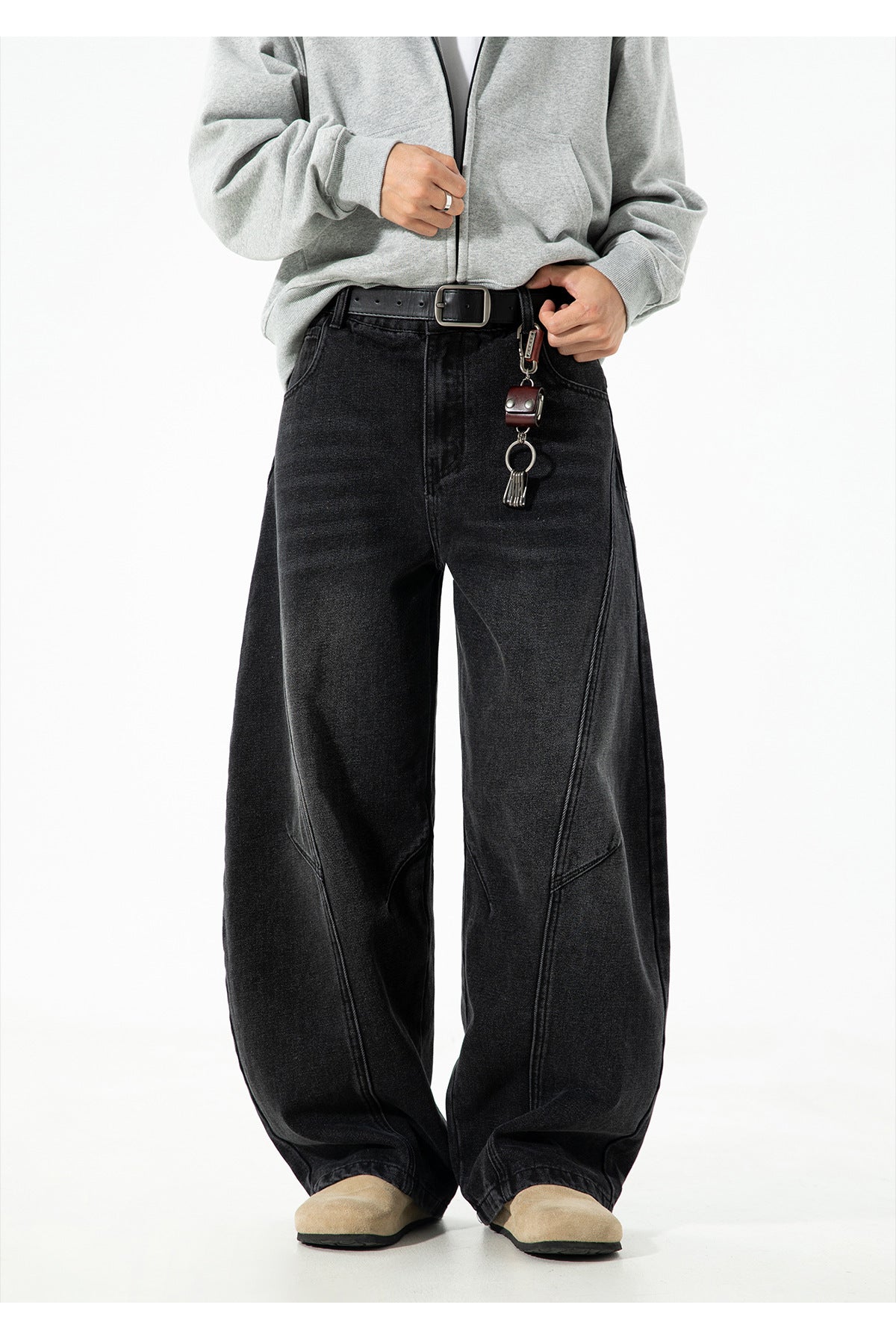 Retro Panelwork Denim Jeans