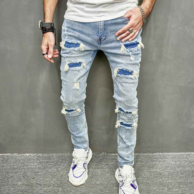 Distressed HighStreet Blue Skinny Jeans