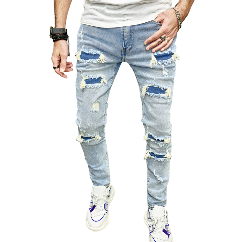 Distressed HighStreet Blue Skinny Jeans