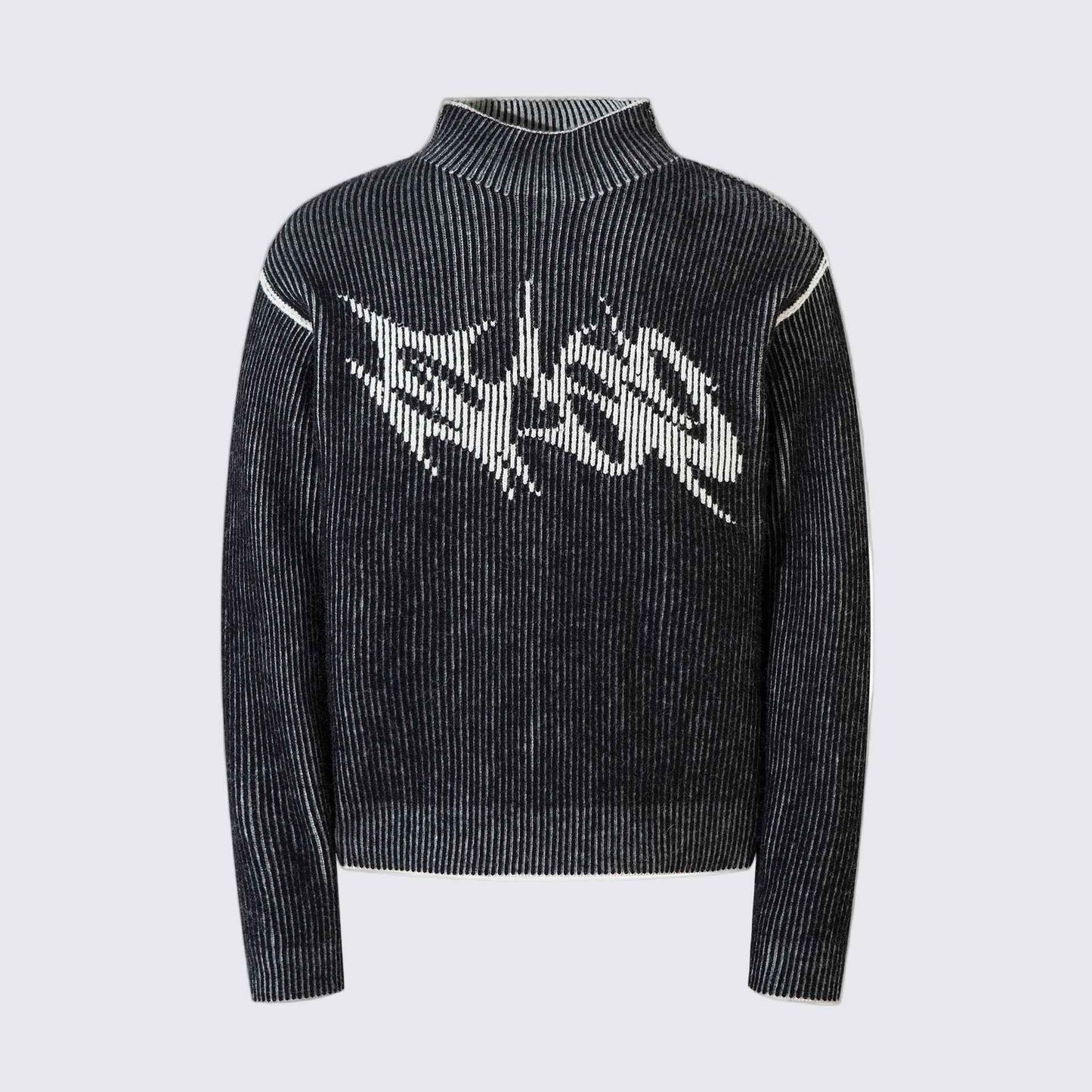 Reversible Retro Turtleneck Sweatshirt