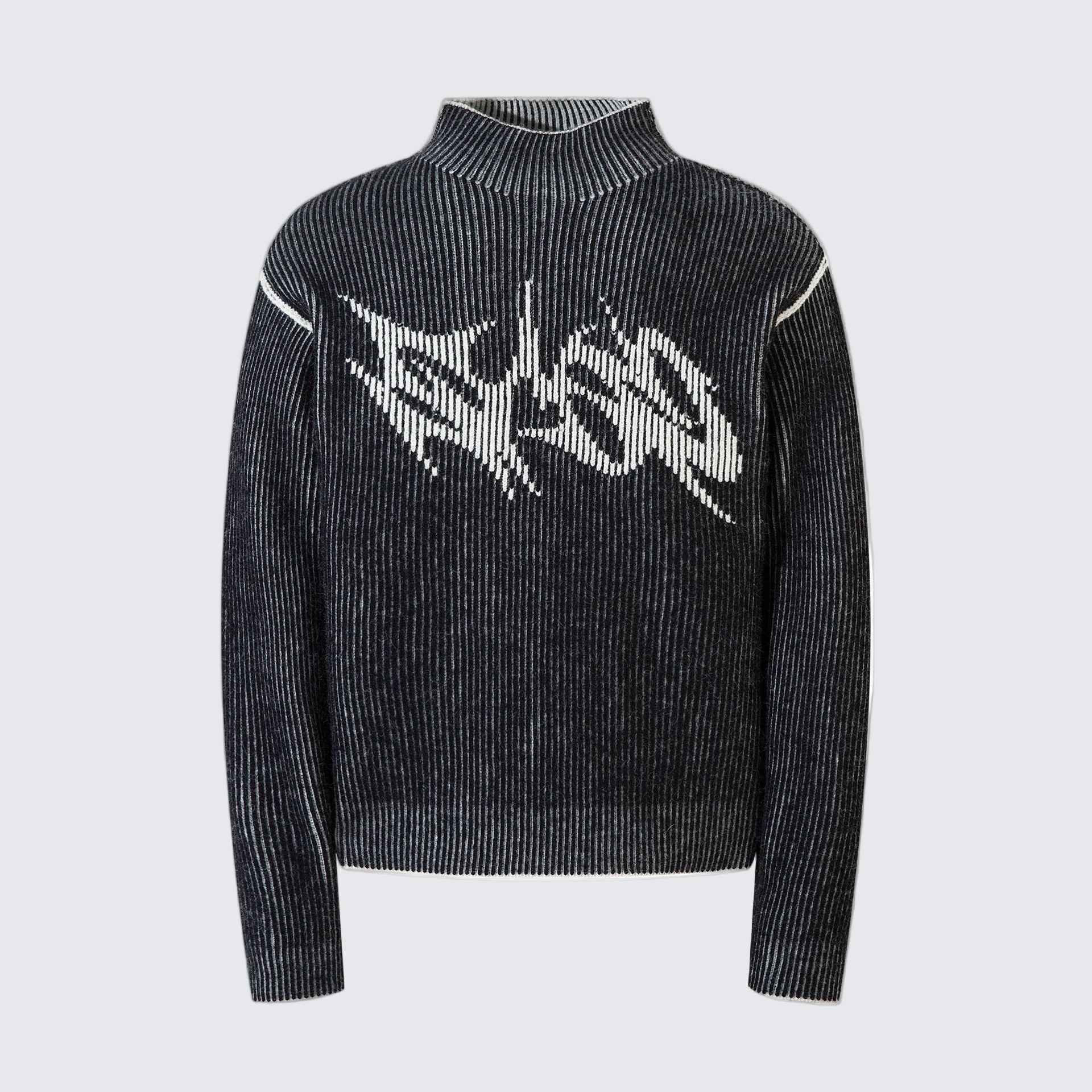 Reversible Retro Turtleneck Sweatshirt