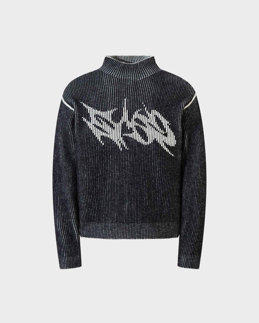 Reversible Retro Turtleneck Sweatshirt