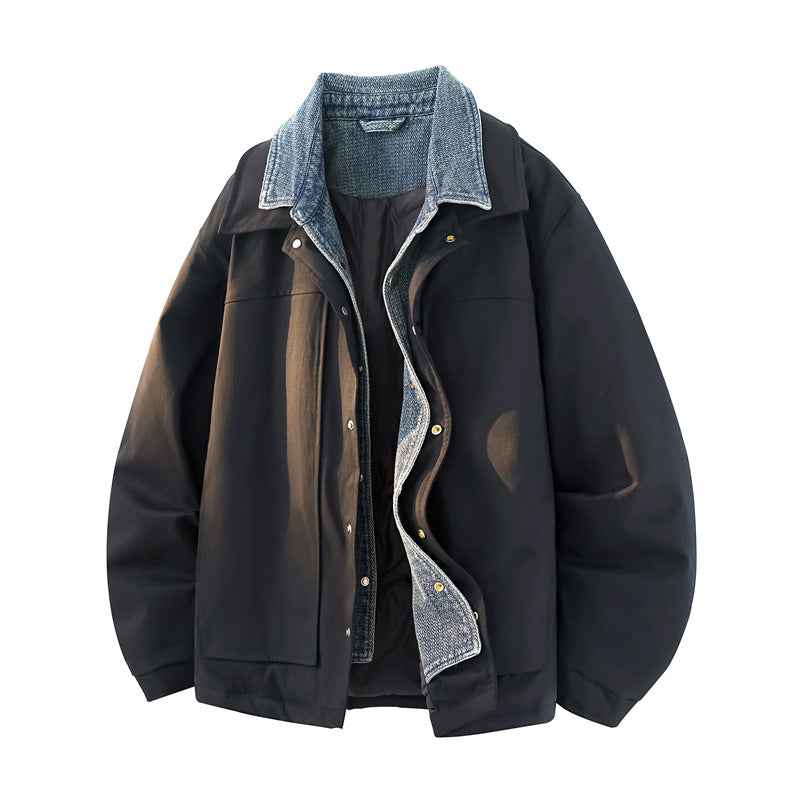 Denim Faux TwoPiece Jacket