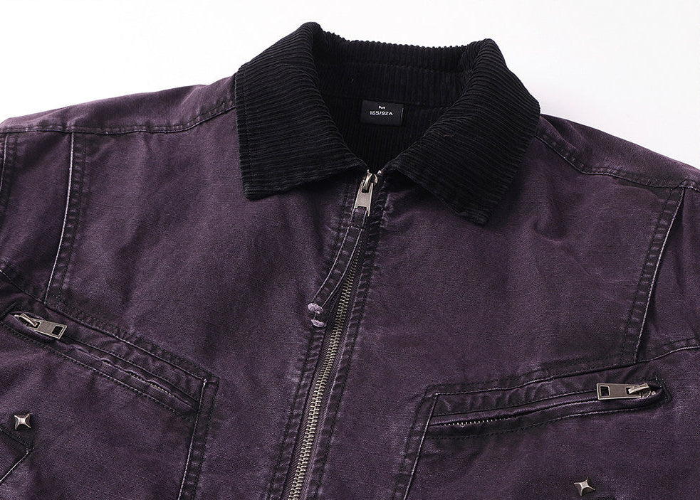 Gabba Purple Bomber Jacket