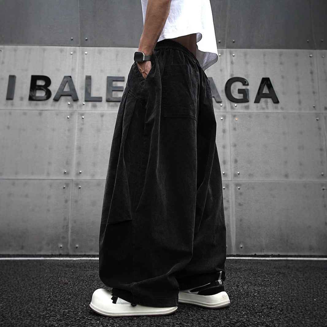 Baggy Wide-Leg Harem Pants