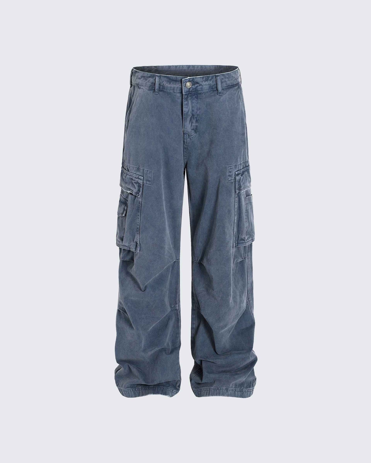 Retro Loose Fit MultiPocket Denim Cargo Jeans