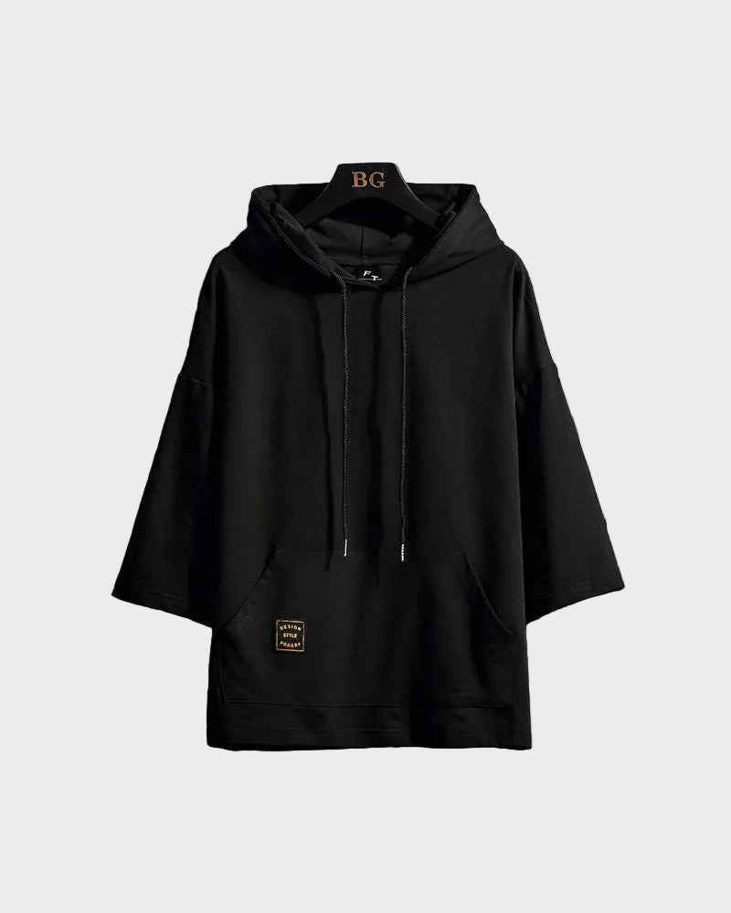 Minimal Mid-Length Sleeve Hoodie