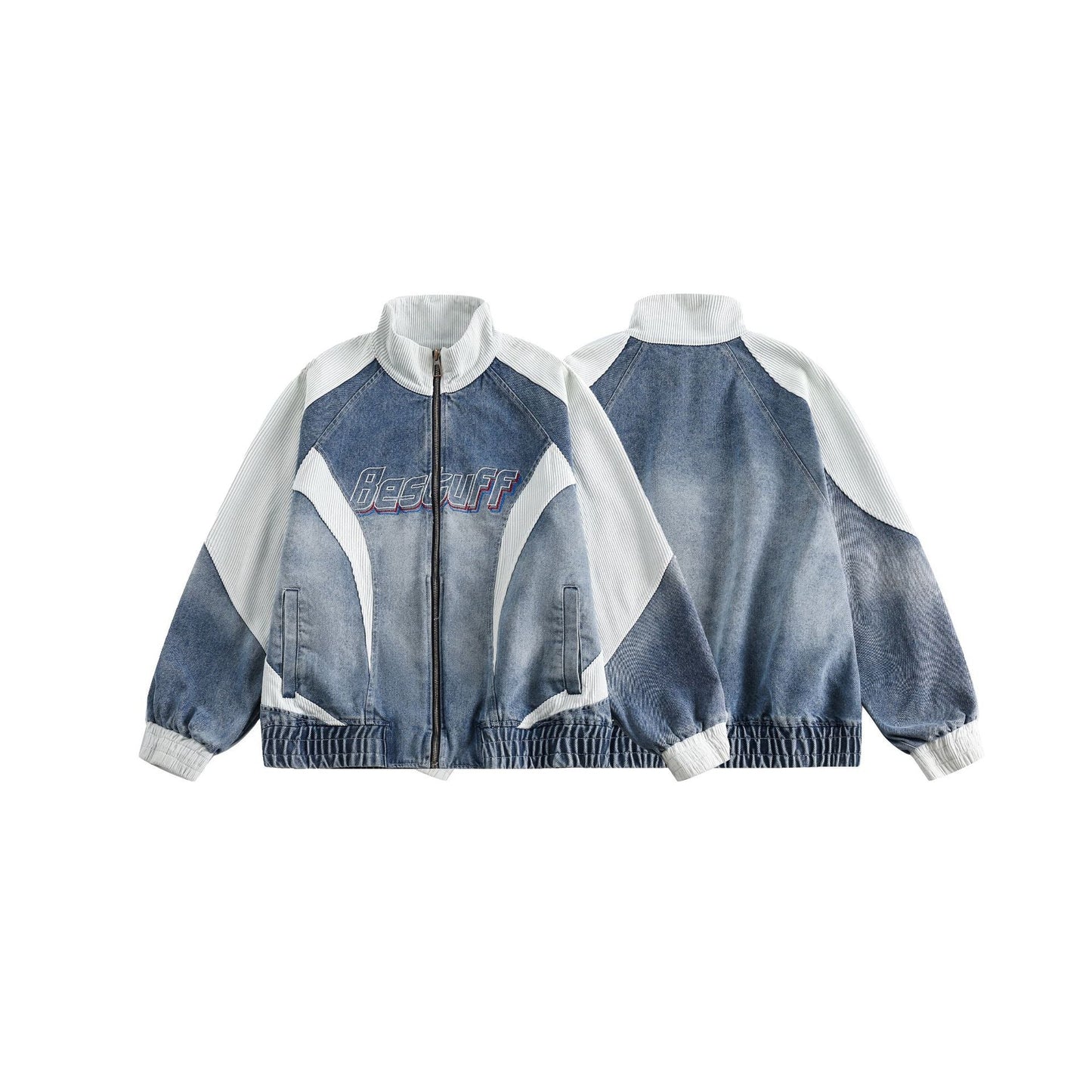Retro Biker Splicing Jacket