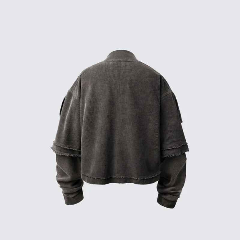 Double Layered 'Abyss' Washed Sweatshirt