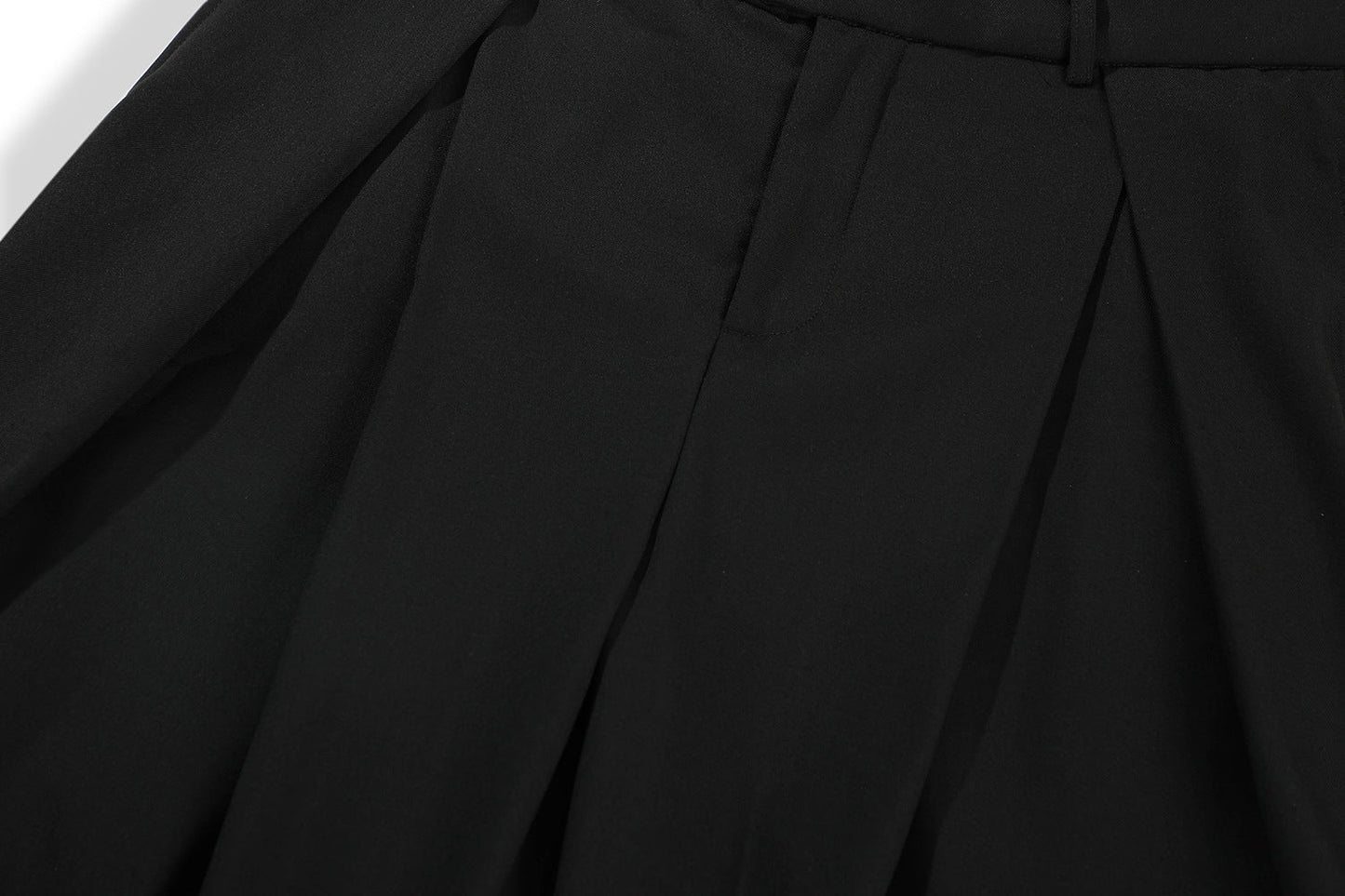 Retro Loose Pleated Deconstructed Casual Trousers